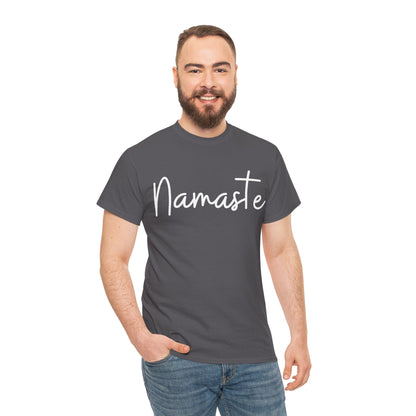 "Namaste" & "Namaste" (Hindi Greetings) Unisex Heavy Cotton Tee