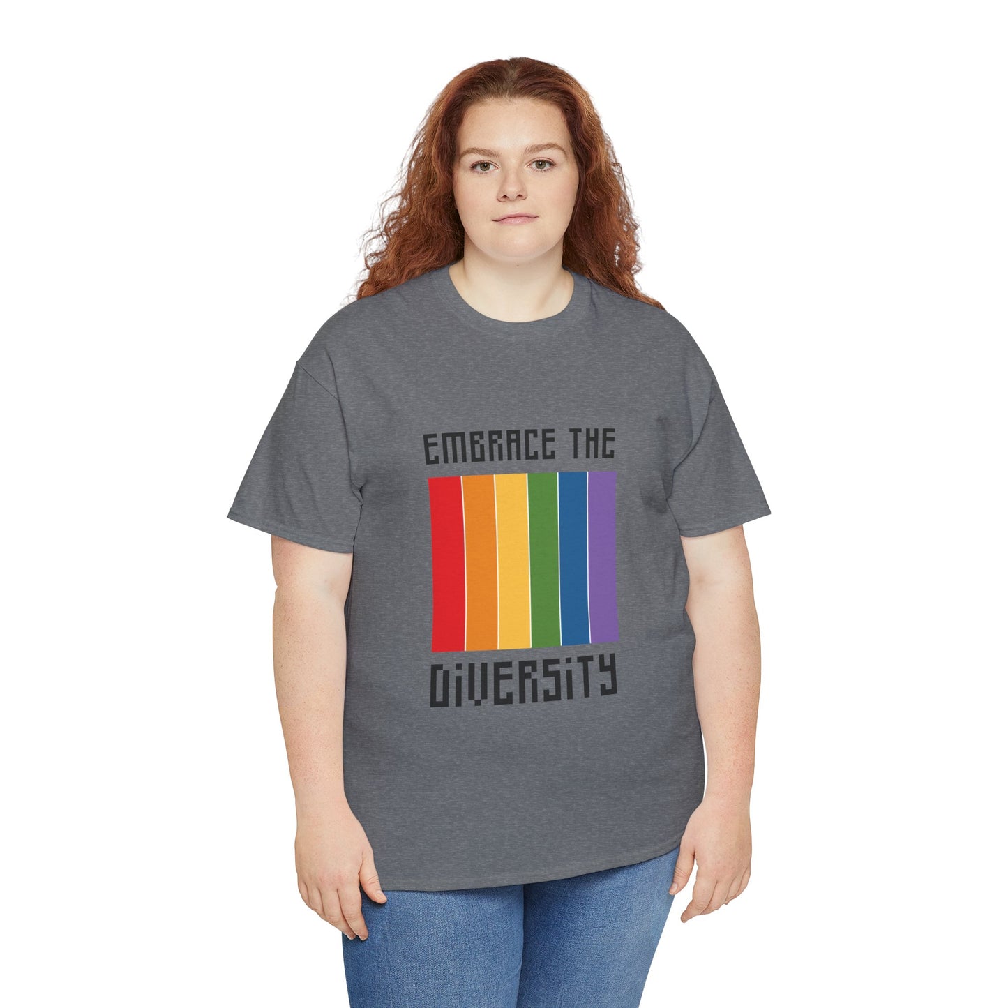 Unisex Heavy Cotton Tee - Embrace The Diversity