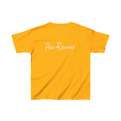 "Bonjour" & "Au Revoir" (French Greetings) Kids Heavy Cotton™ Tee