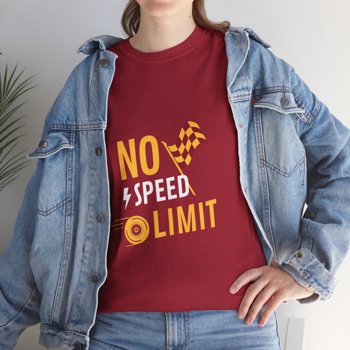 Unisex Heavy Cotton Tee - No Speed Limit