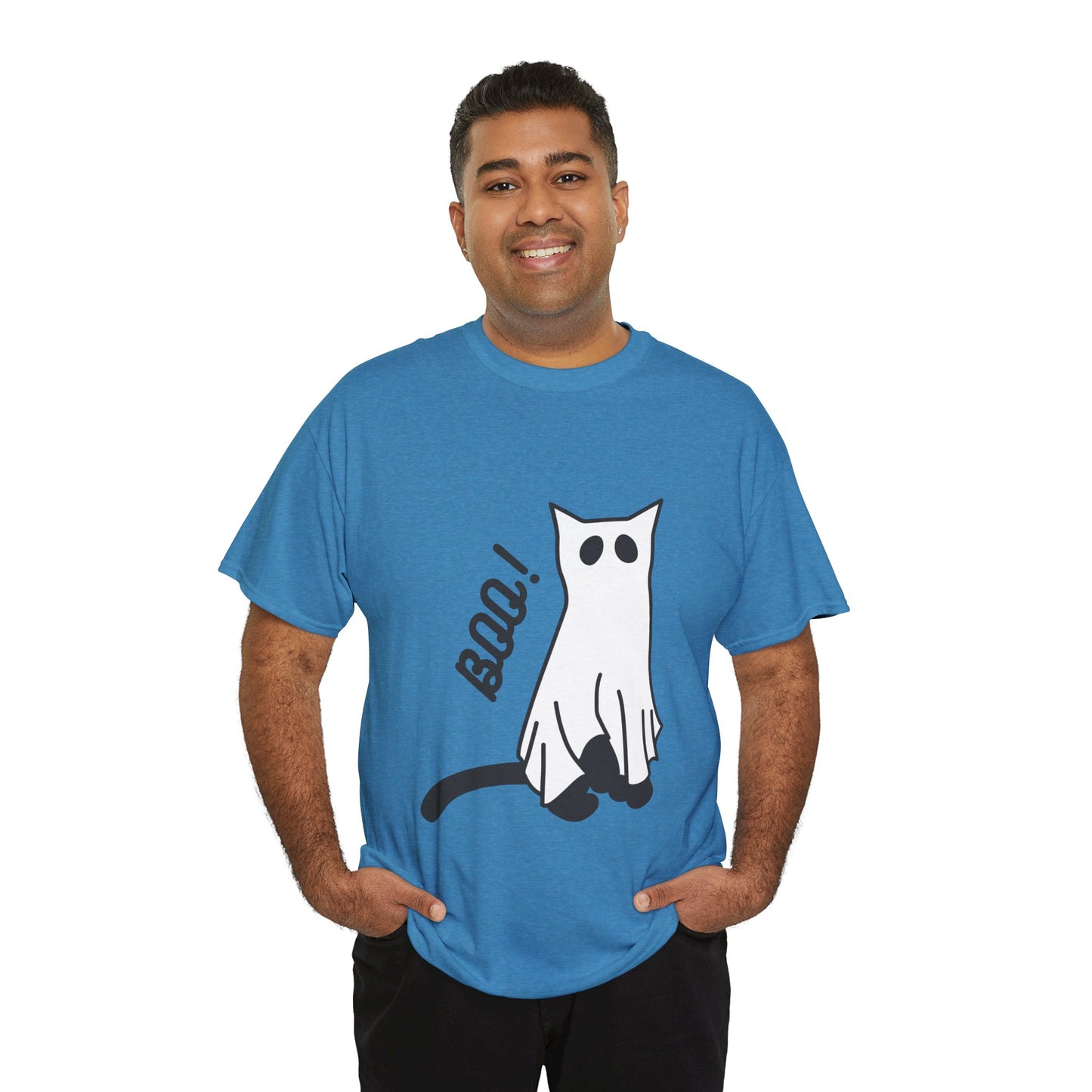 Unisex Heavy Cotton Tee - Boo Cat