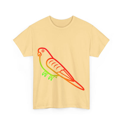 Budgie Rainbow Cotton T-Shirt