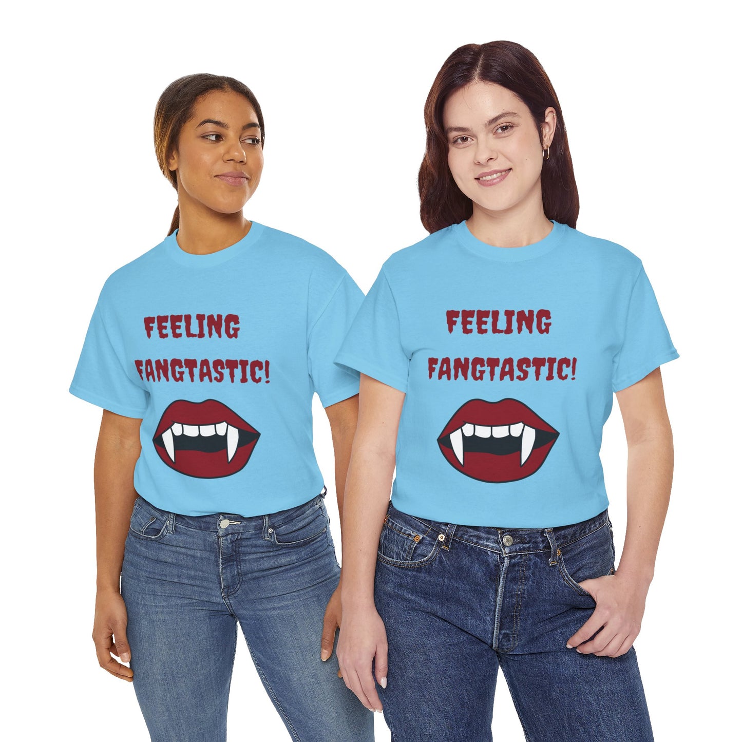 Unisex Heavy Cotton Tee - Feeling Fangtastic