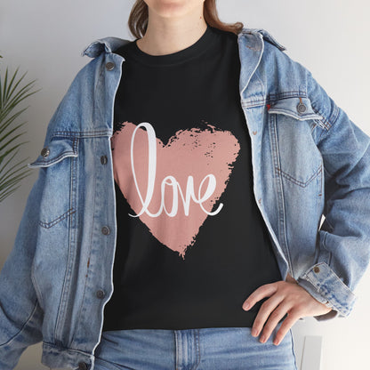 Love Heart - Unisex Heavy Cotton Tee