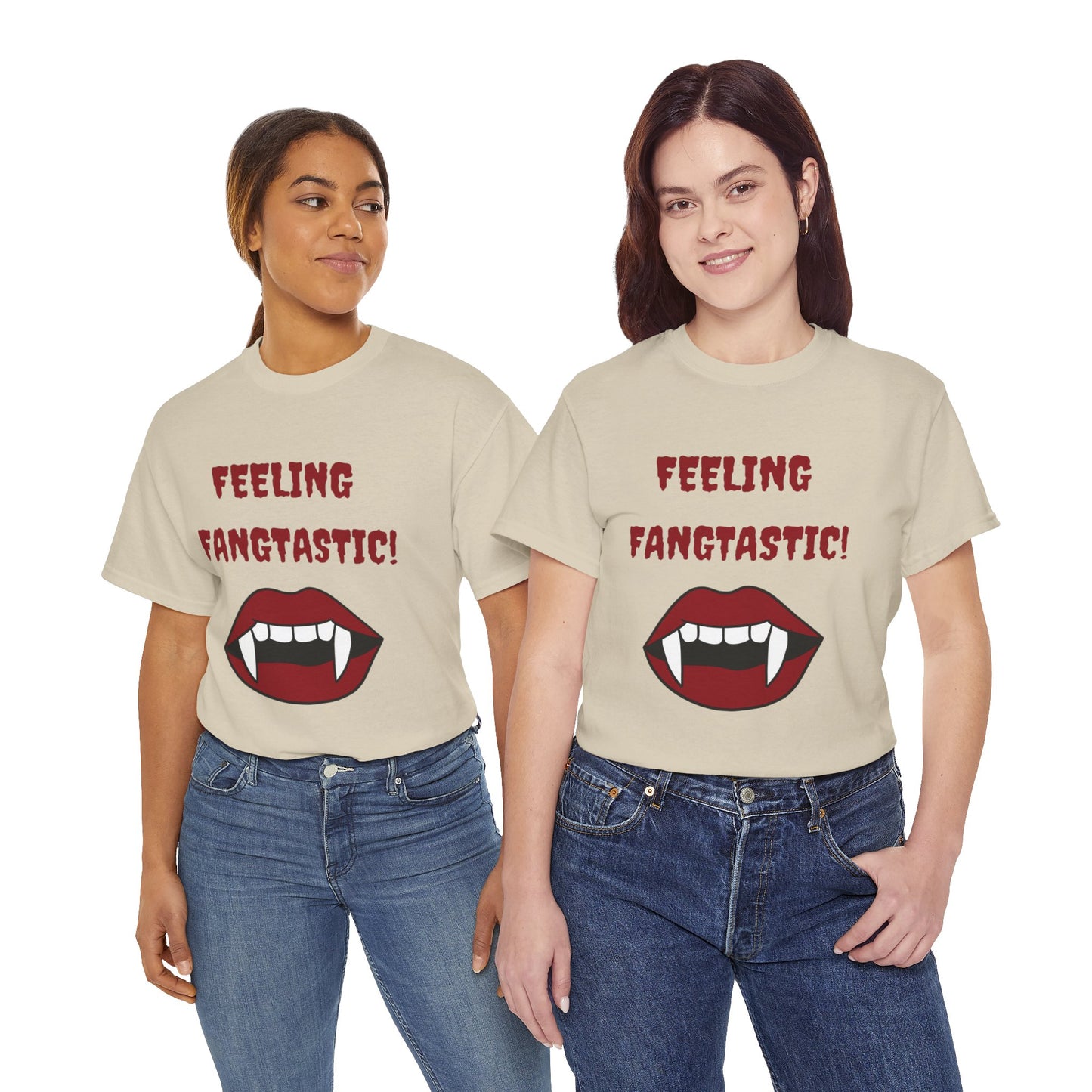 Unisex Heavy Cotton Tee - Feeling Fangtastic