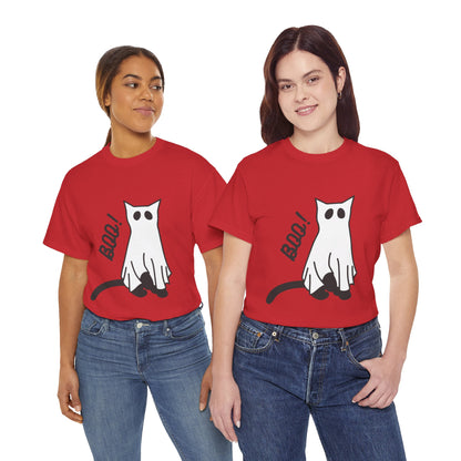 Unisex Heavy Cotton Tee - Boo Cat