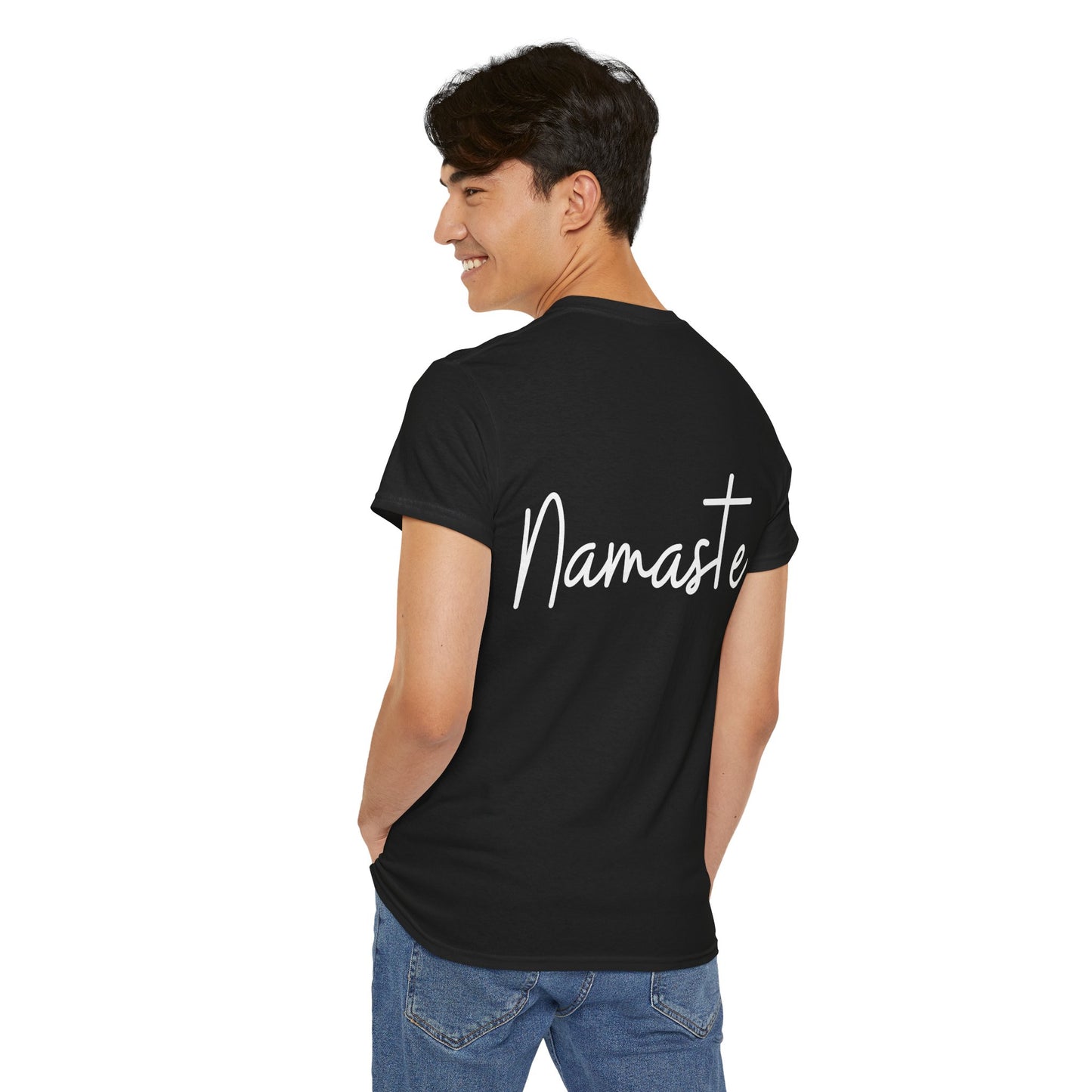 "Namaste" & "Namaste" (Hindi Greetings) Unisex Heavy Cotton Tee