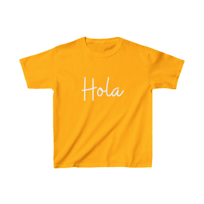 "Hola" & "Hasta Luego" (Spanish Greetings)Kids Heavy Cotton™ Tee