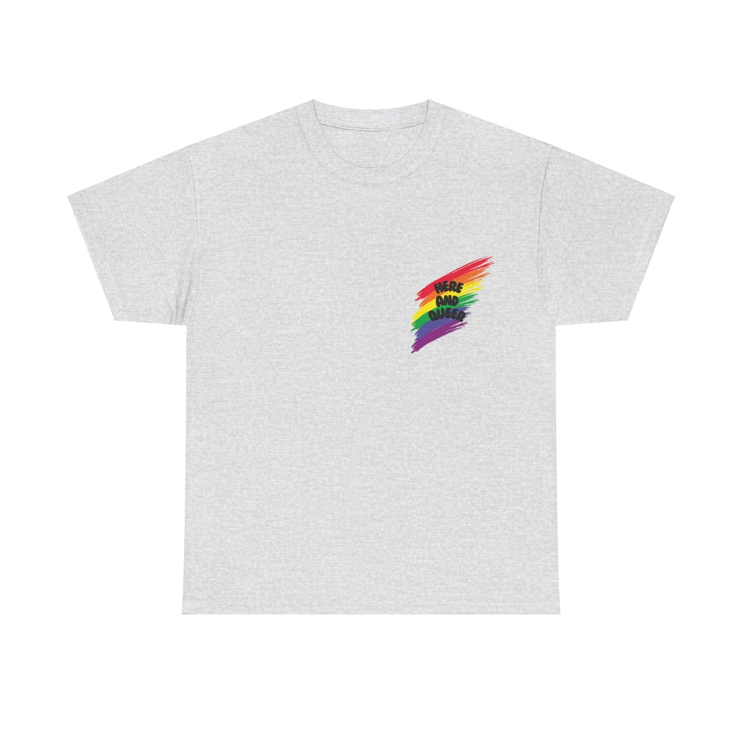 Unisex Heavy Cotton Tee - Here And Queer Mini