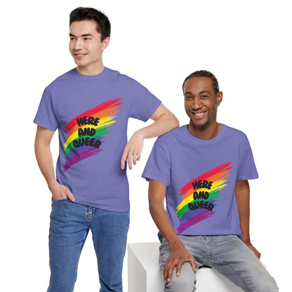 Unisex Heavy Cotton Tee - Here And Queer