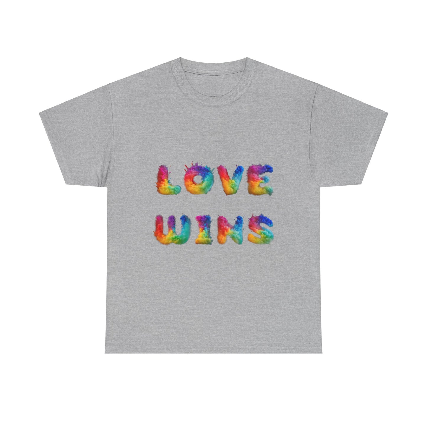 Unisex Heavy Cotton Tee - Love Wins Burst