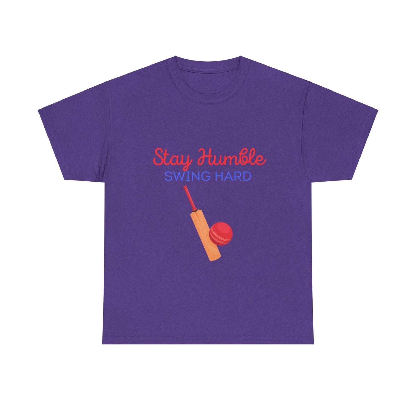 Unisex Heavy Cotton Tee - Stay Humble, Swing Hard