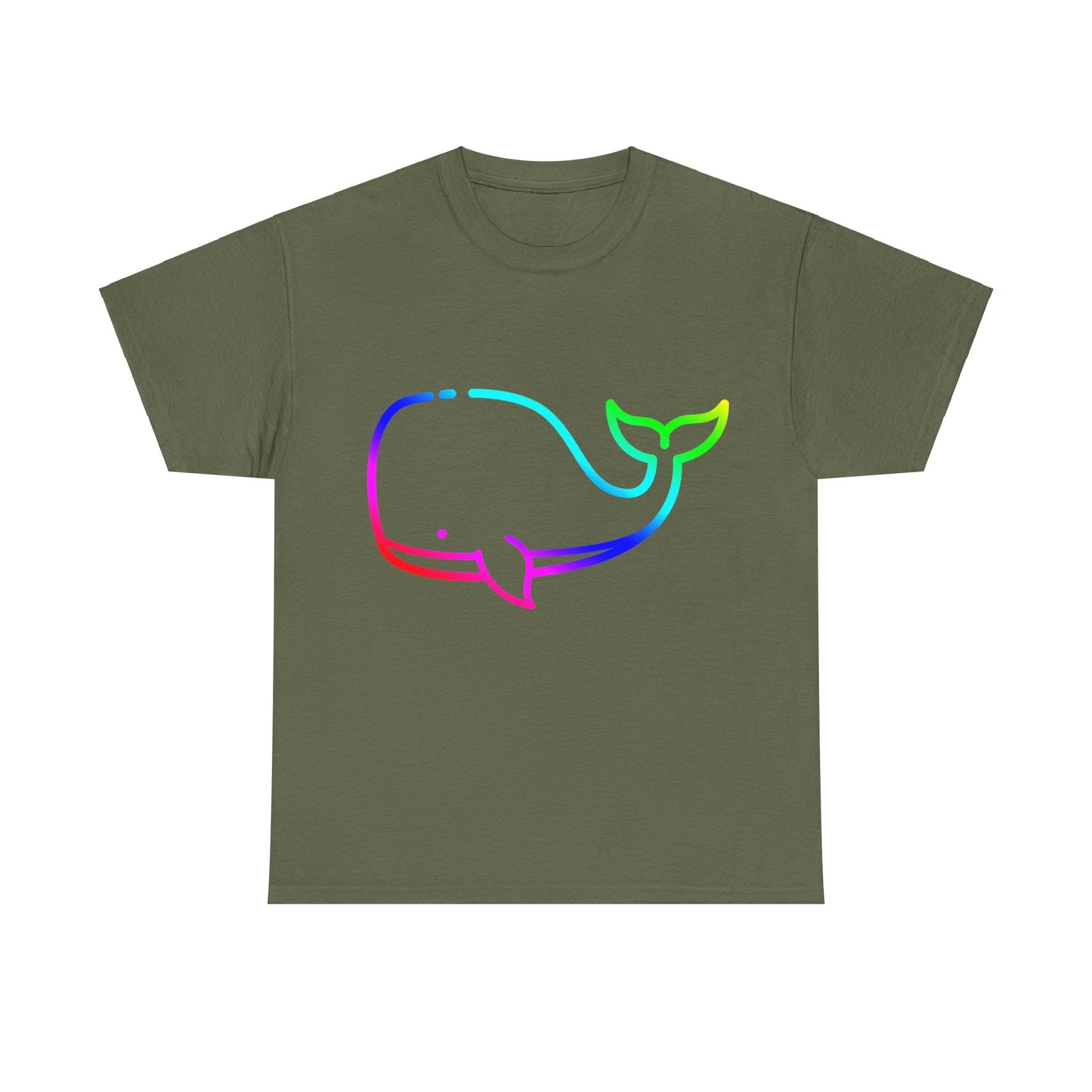 Vibrant, rainbow, colourful whale. Ideal for any animal or wildlife lover.  T-SHIRT Use your imagine, bringing magic and sparkle to your life.