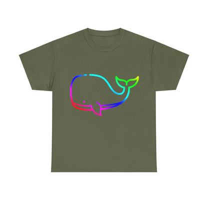 Vibrant, rainbow, colourful whale. Ideal for any animal or wildlife lover.  T-SHIRT Use your imagine, bringing magic and sparkle to your life.