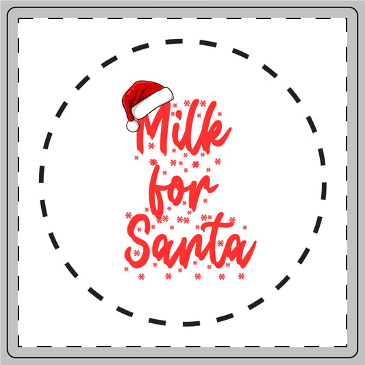 Milk for Santa - Ceramic Coaster