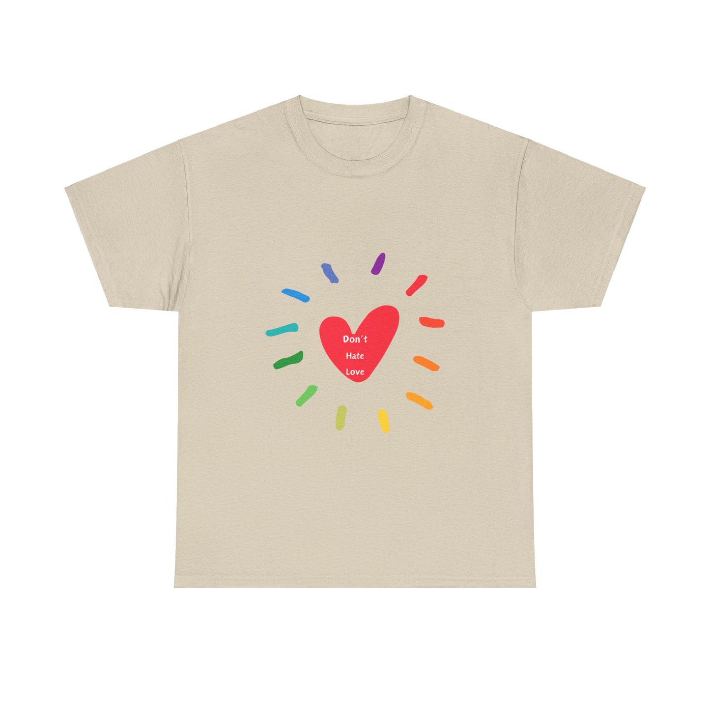 Unisex Heavy Cotton Tee - Don't Hate Love