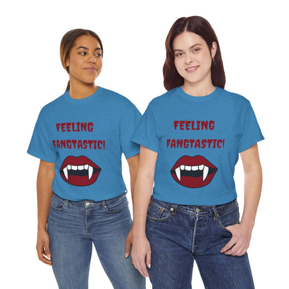 Unisex Heavy Cotton Tee - Feeling Fangtastic