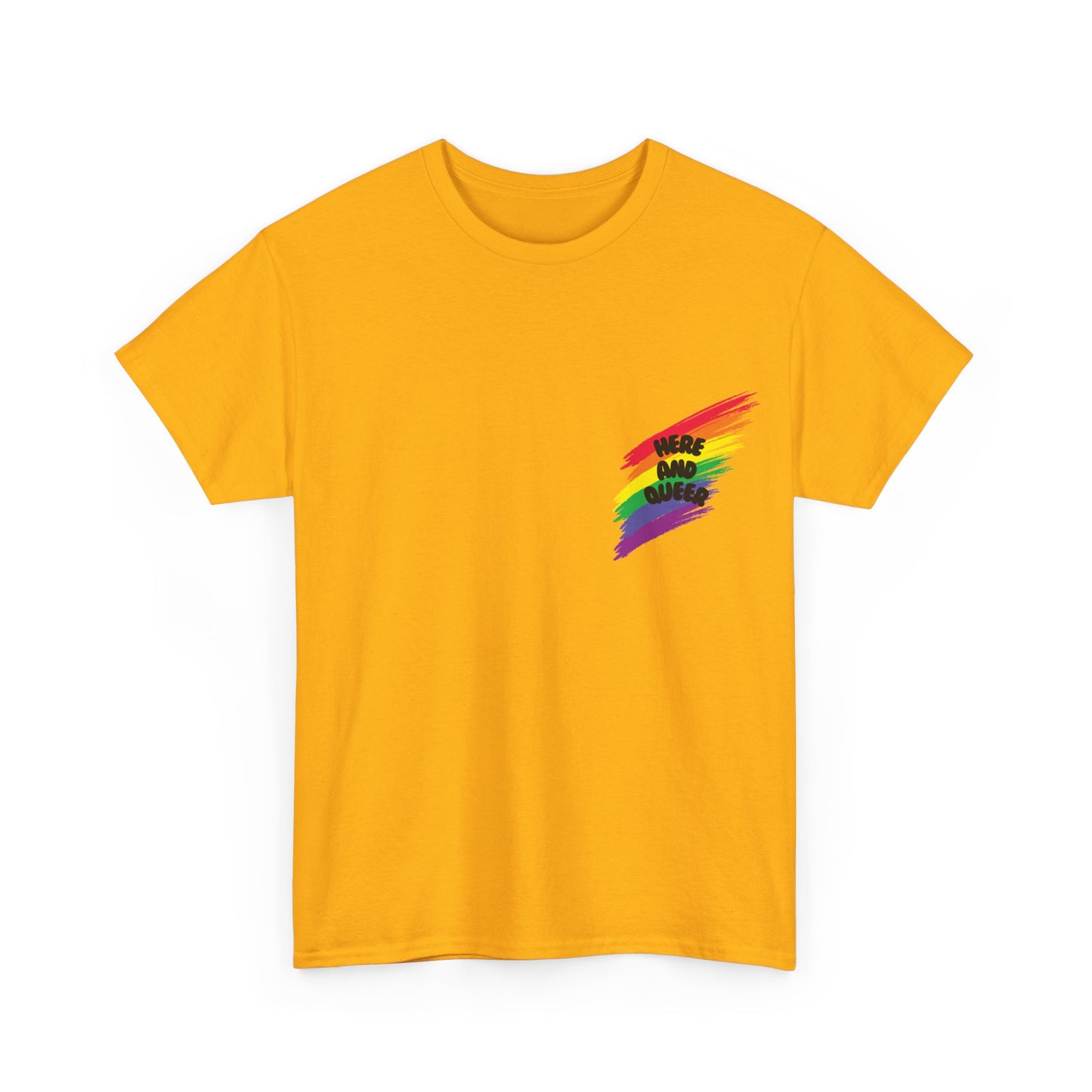 Unisex Heavy Cotton Tee - Here And Queer Mini