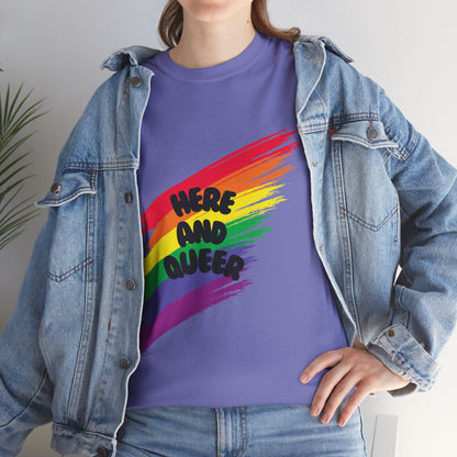 Unisex Heavy Cotton Tee - Here And Queer