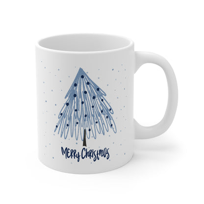 Blue Christmas Tree Mug