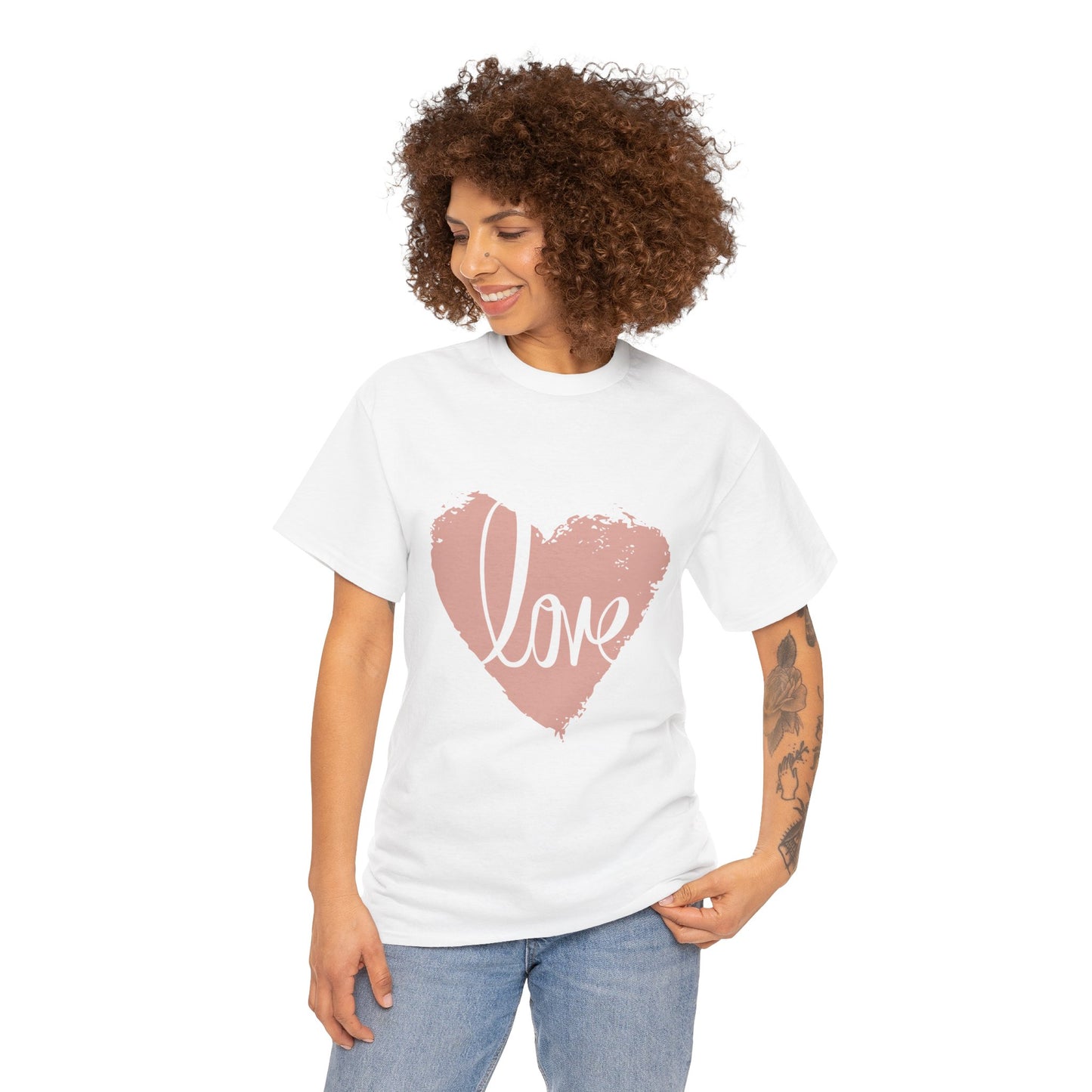 Love Heart - Unisex Heavy Cotton Tee