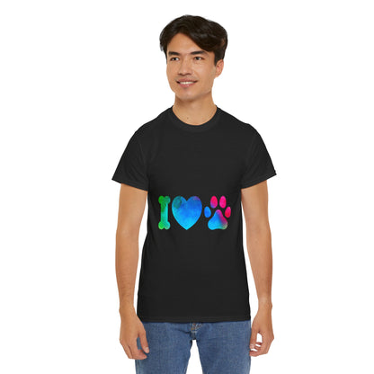 I Heart Paw - Unisex Heavy Cotton Tee