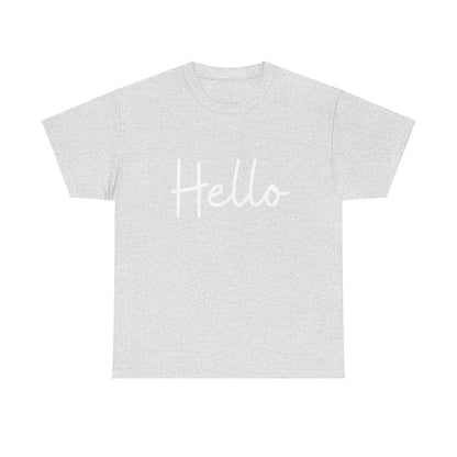 "Hello" & "Goodbye" (English Greetings) Unisex Heavy Cotton Tee