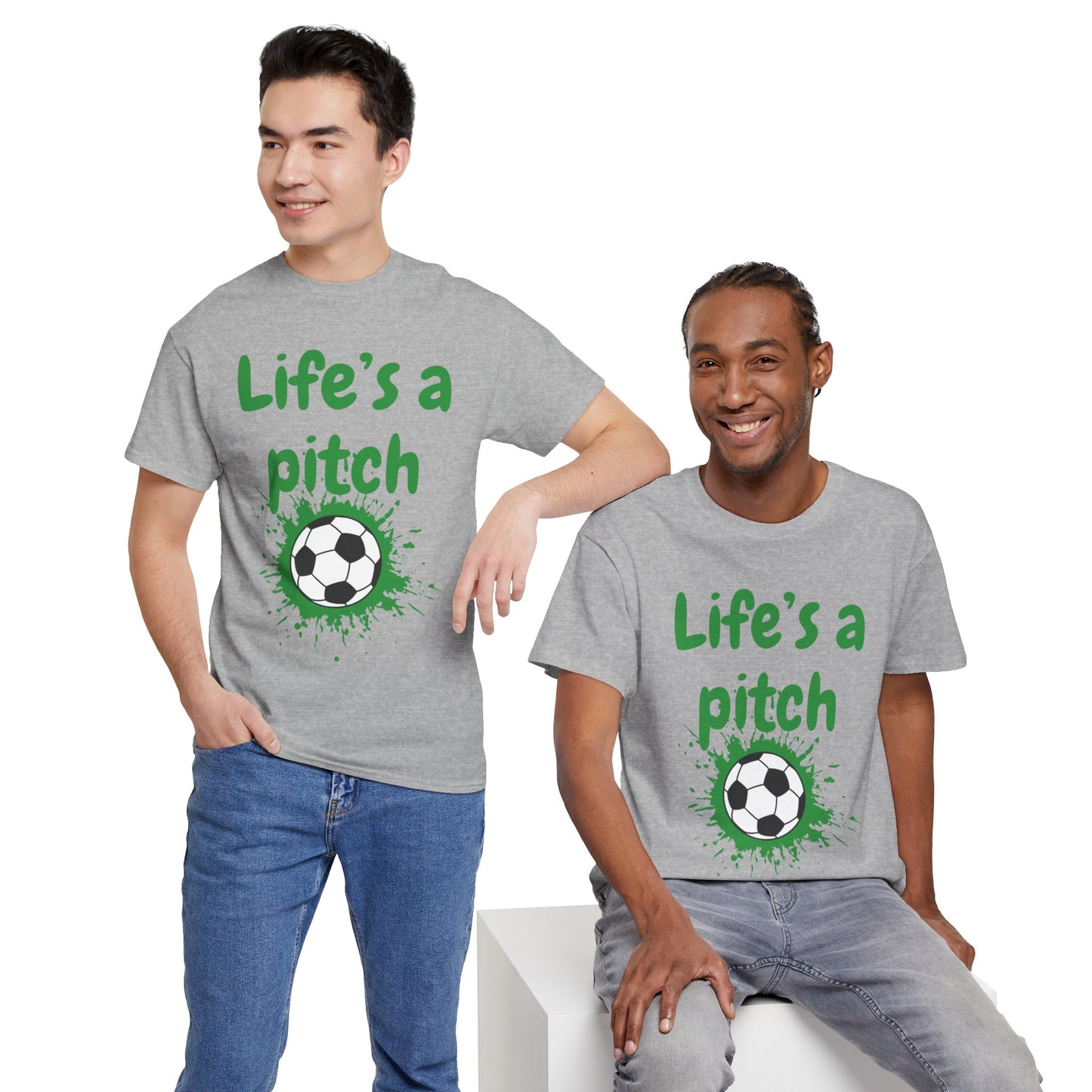 Unisex Heavy Cotton Tee - Life's A Pitch