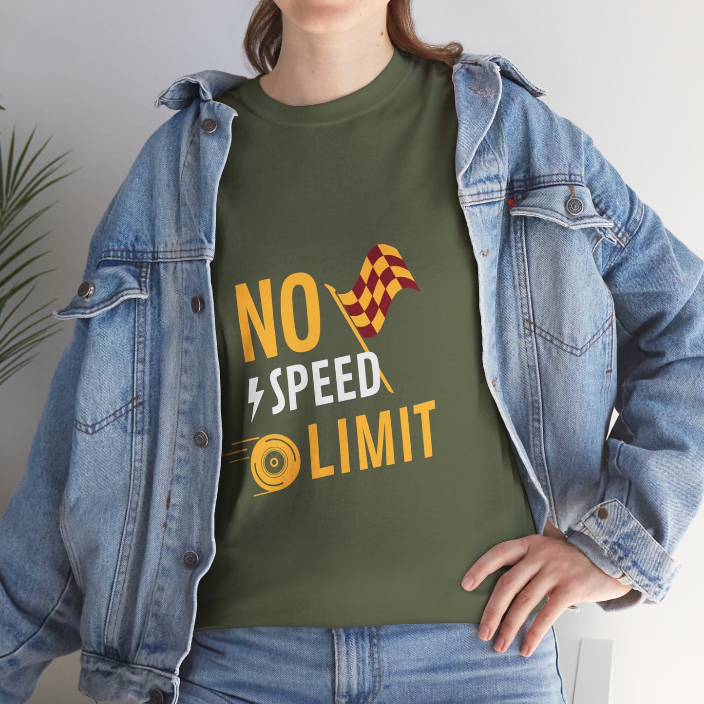 Unisex Heavy Cotton Tee - No Speed Limit