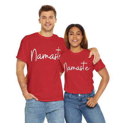 "Namaste" & "Namaste" (Hindi Greetings) Unisex Heavy Cotton Tee