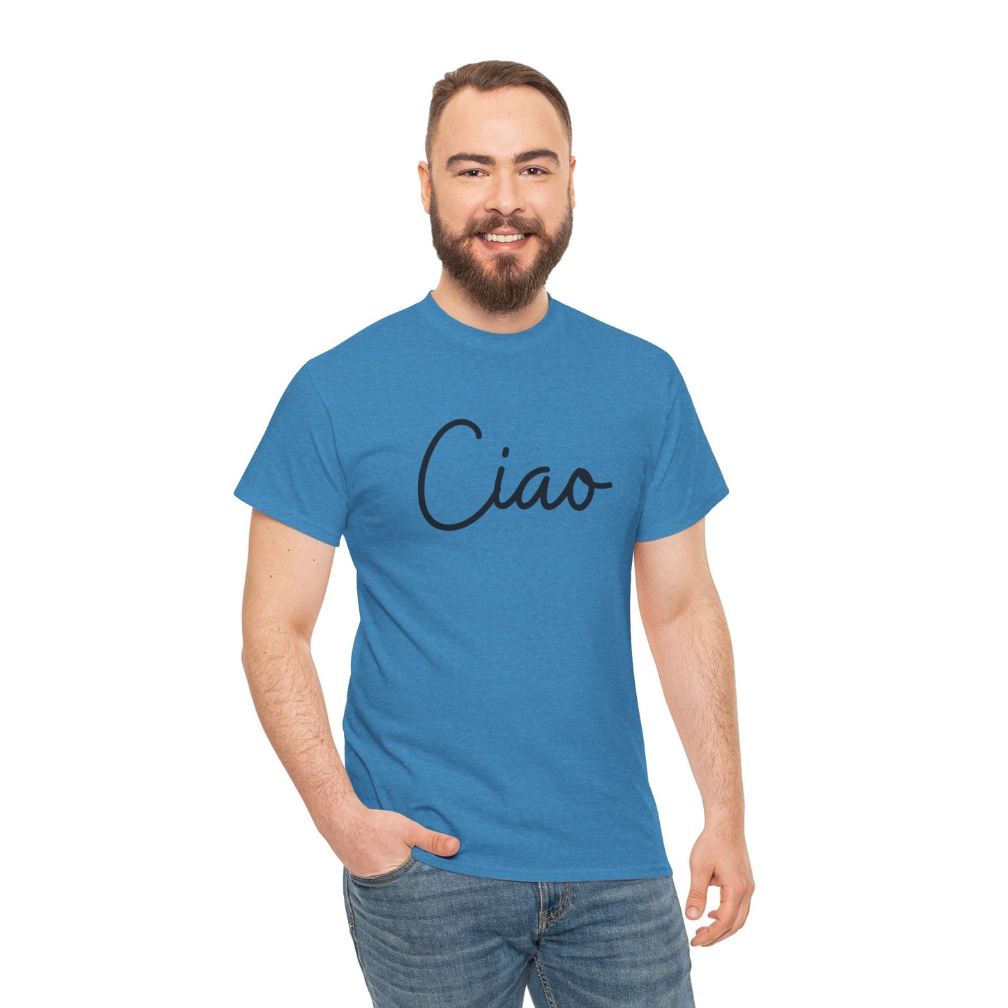 "Ciao" (Italian Greetings) Unisex Heavy Cotton Tee