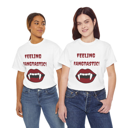 Unisex Heavy Cotton Tee - Feeling Fangtastic