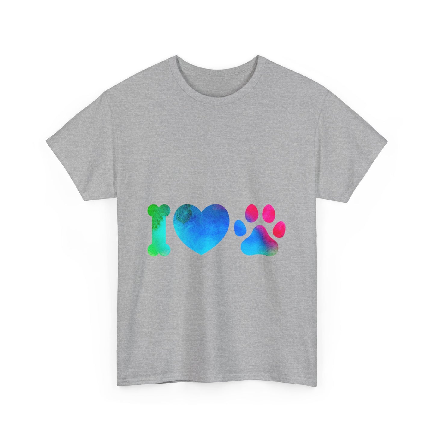 I Heart Paw - Unisex Heavy Cotton Tee