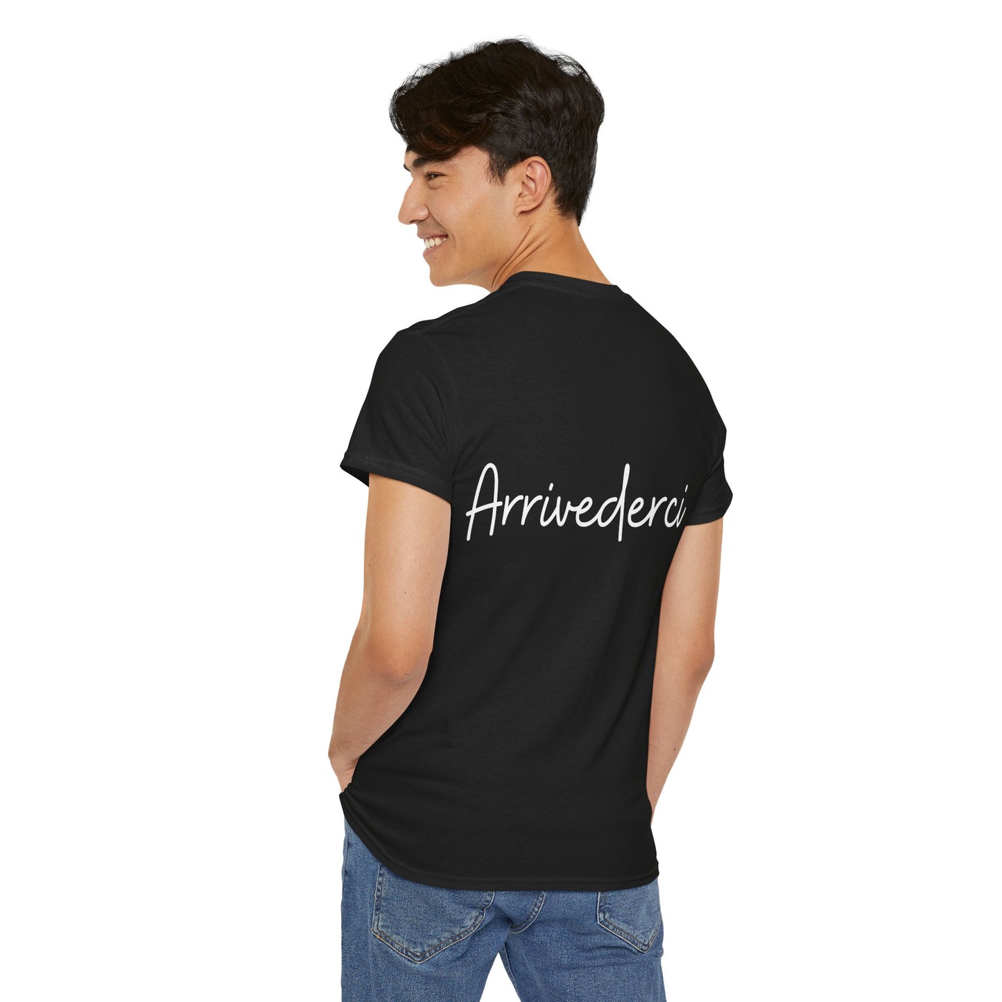 "Ciao" & "Arrivederci" (Italian Greetings) Unisex Heavy Cotton Tee