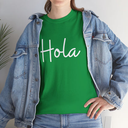 "Hola" & "Hasta Luego" (Spanish Greetings) Unisex Heavy Cotton Tee