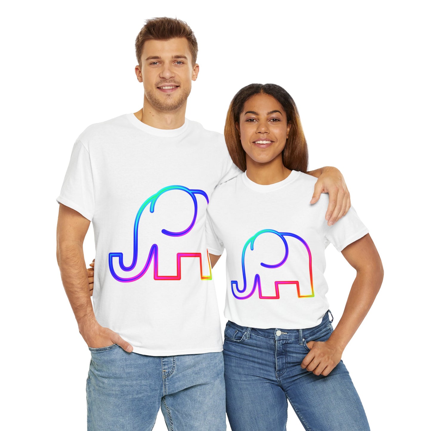 Elephant Rainbow T-Shirt - Unisex Tee