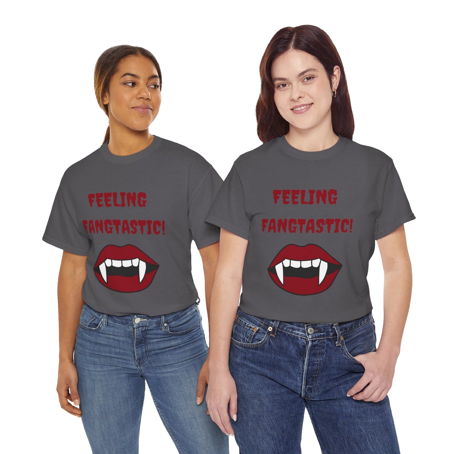 Unisex Heavy Cotton Tee - Feeling Fangtastic