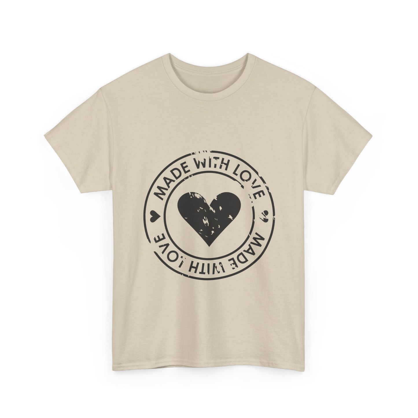 Made With Love - Unisex Heavy Cotton Tee