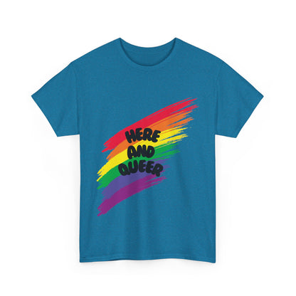 Unisex Heavy Cotton Tee - Here And Queer