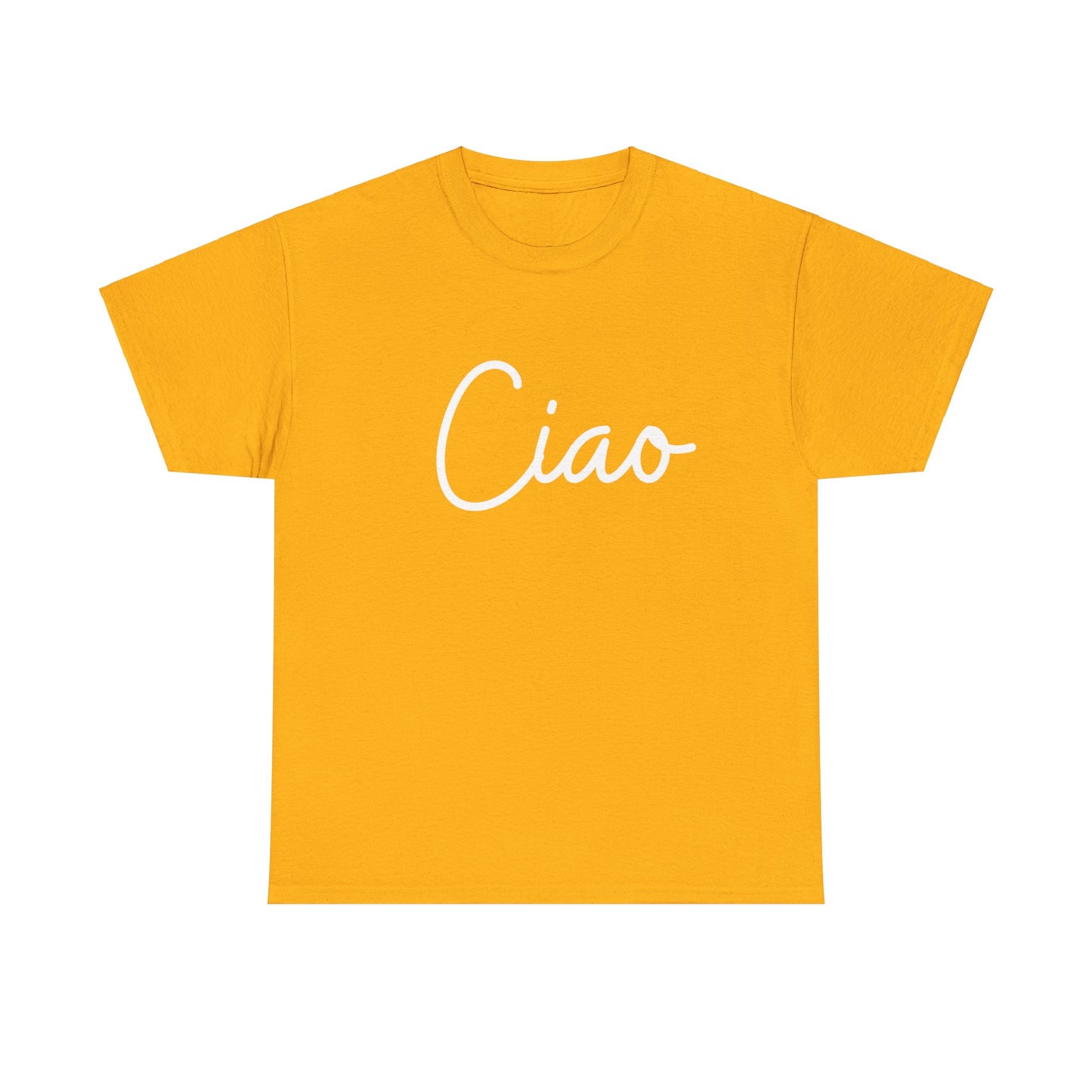 "Ciao" & "Arrivederci" (Italian Greetings) Unisex Heavy Cotton Tee