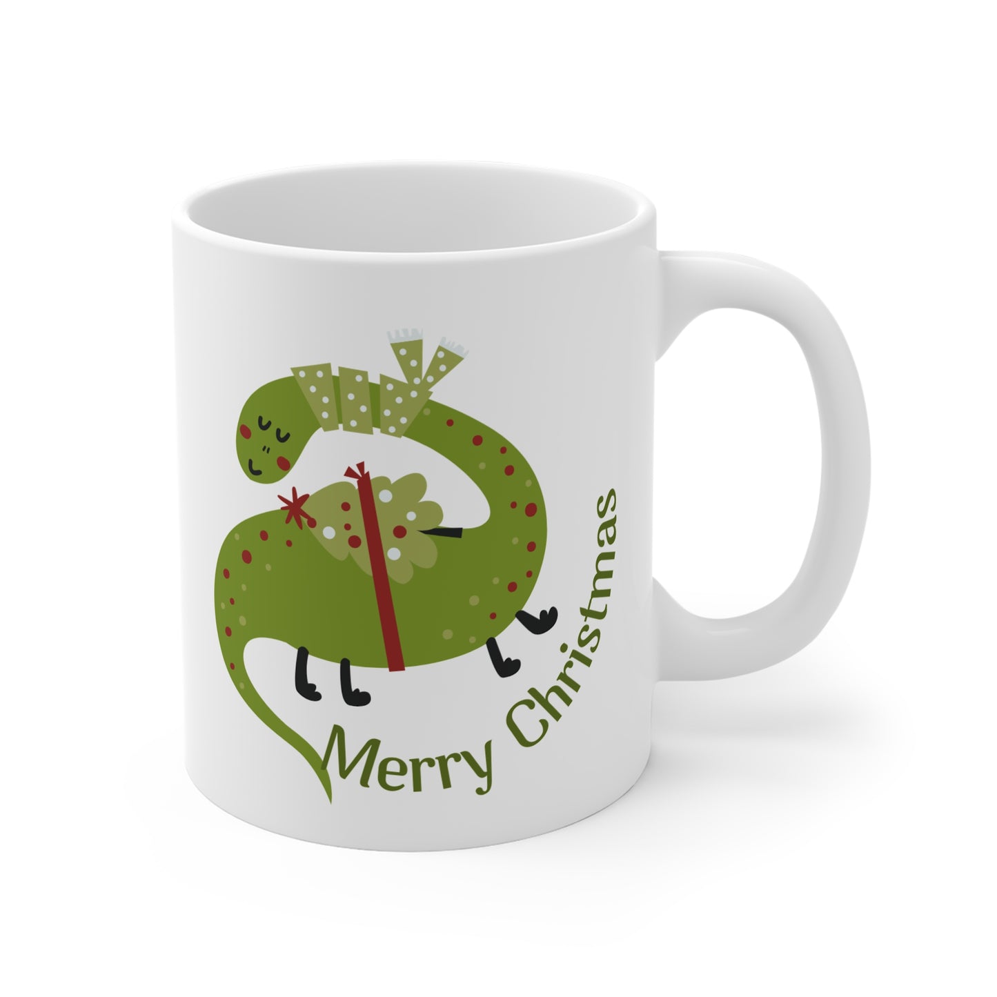 Christmas Dinosaur Mug