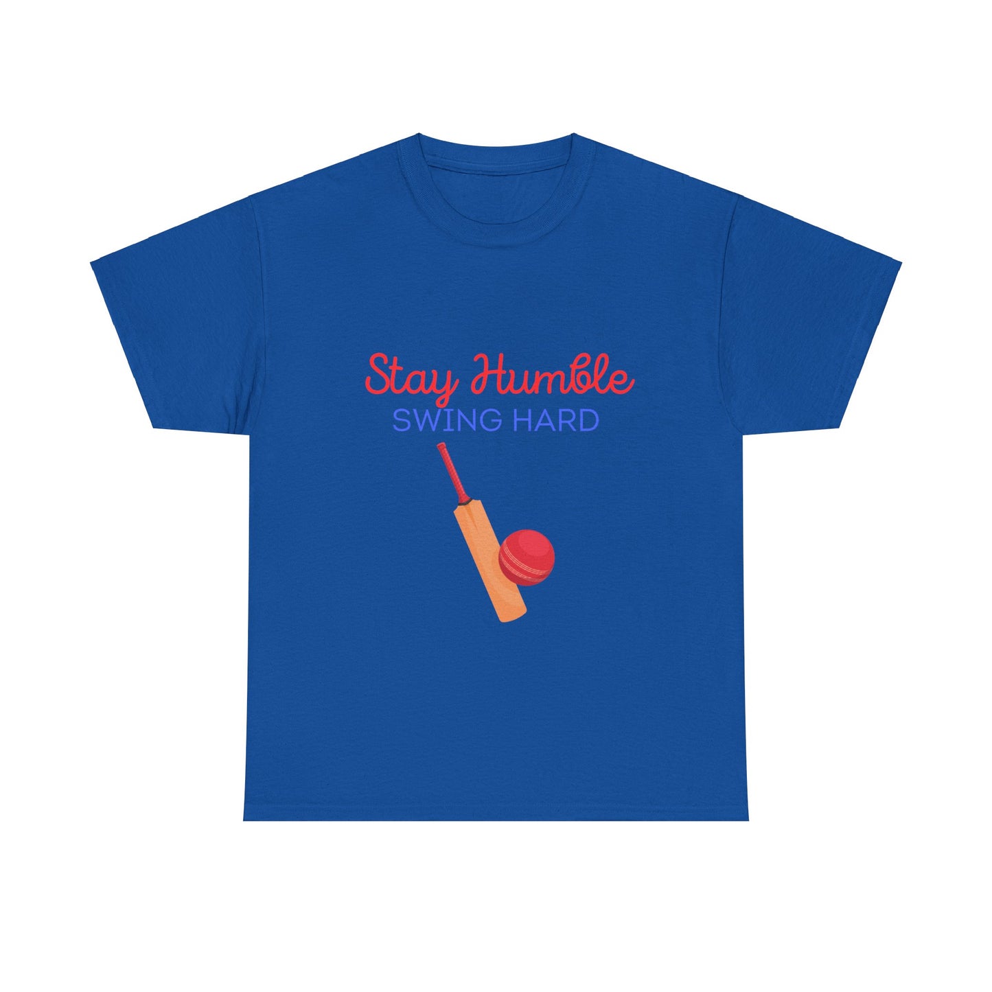 Unisex Heavy Cotton Tee - Stay Humble, Swing Hard