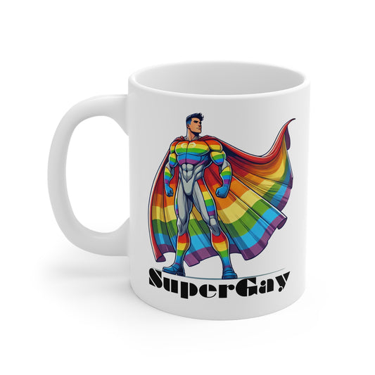 Super Gay Super Hero Mug 1