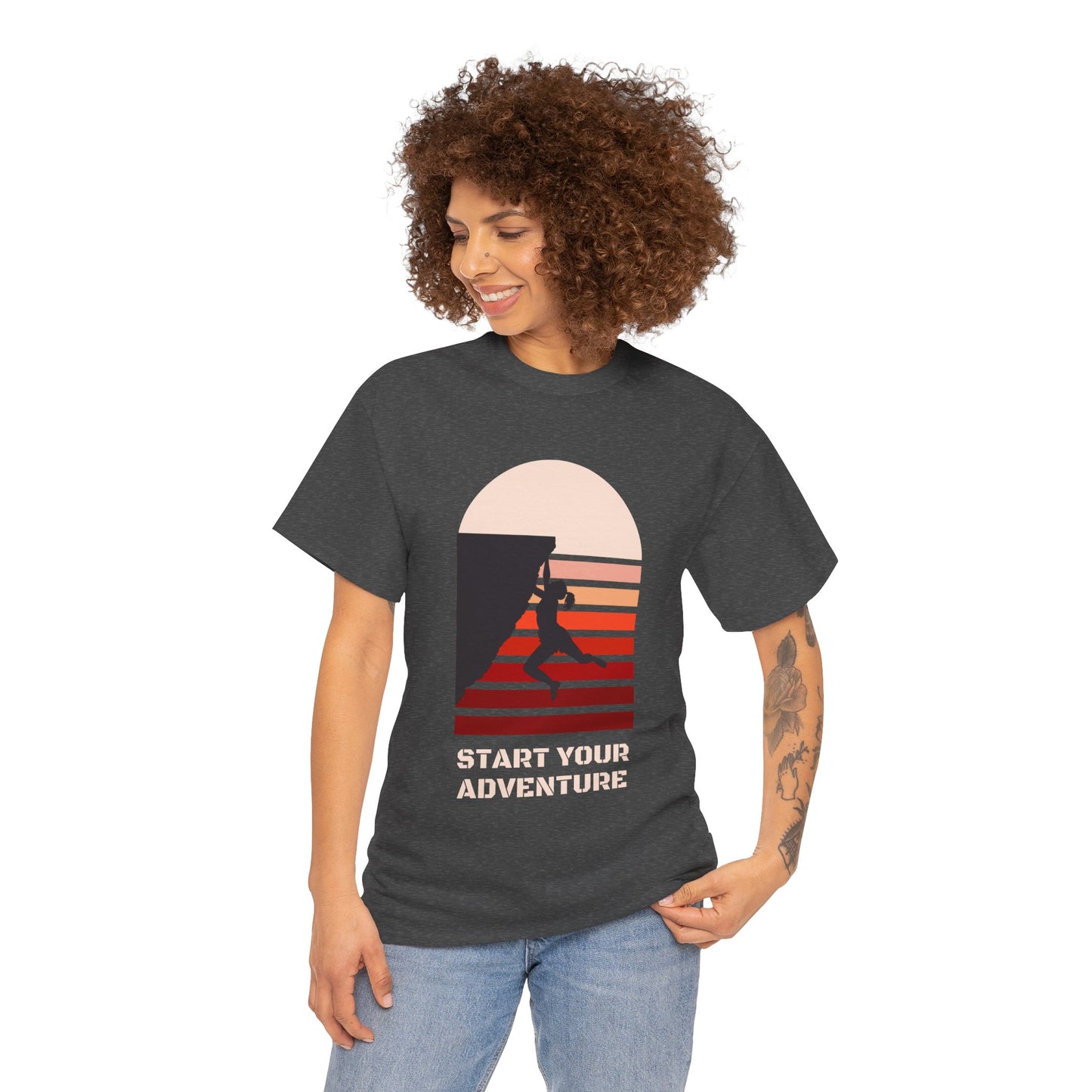 Climbing Adventure 1 - Unisex Heavy Cotton Tee