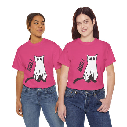 Unisex Heavy Cotton Tee - Boo Cat