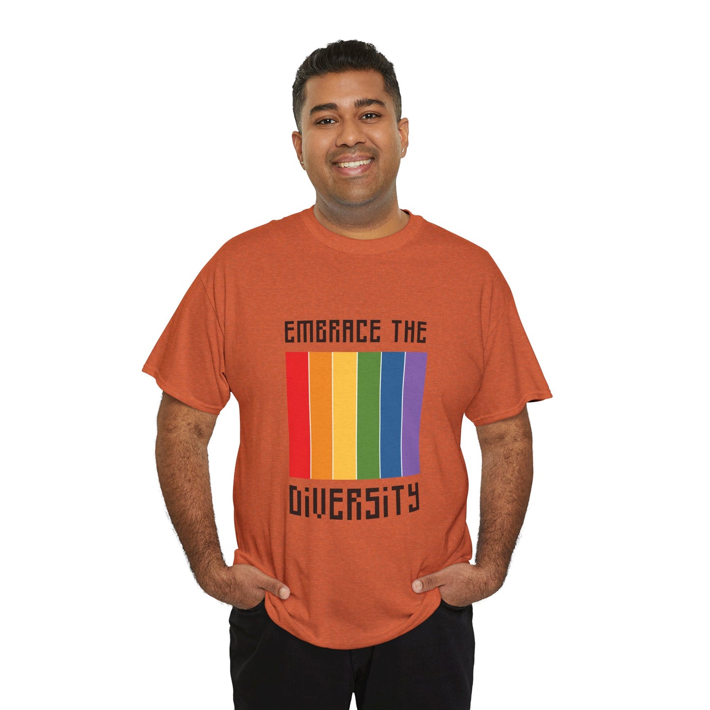 Unisex Heavy Cotton Tee - Embrace The Diversity