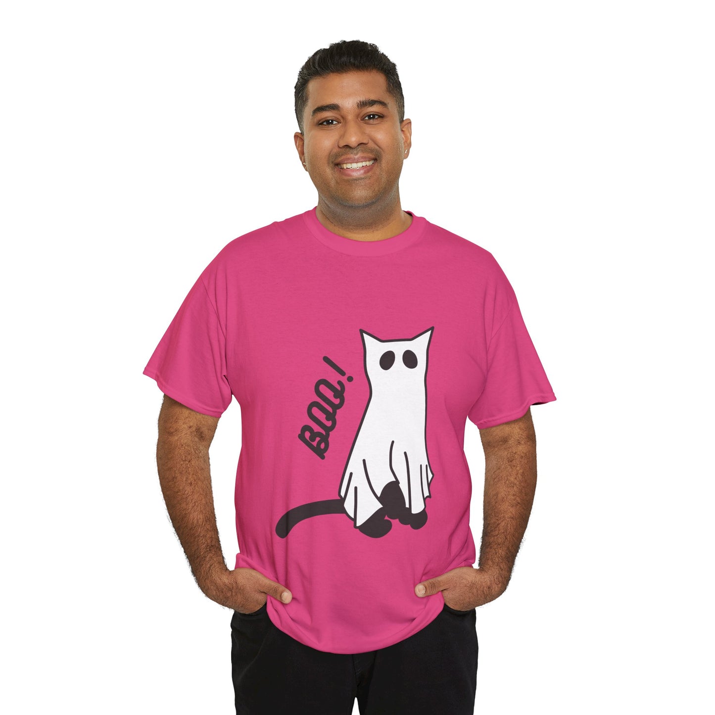 Unisex Heavy Cotton Tee - Boo Cat