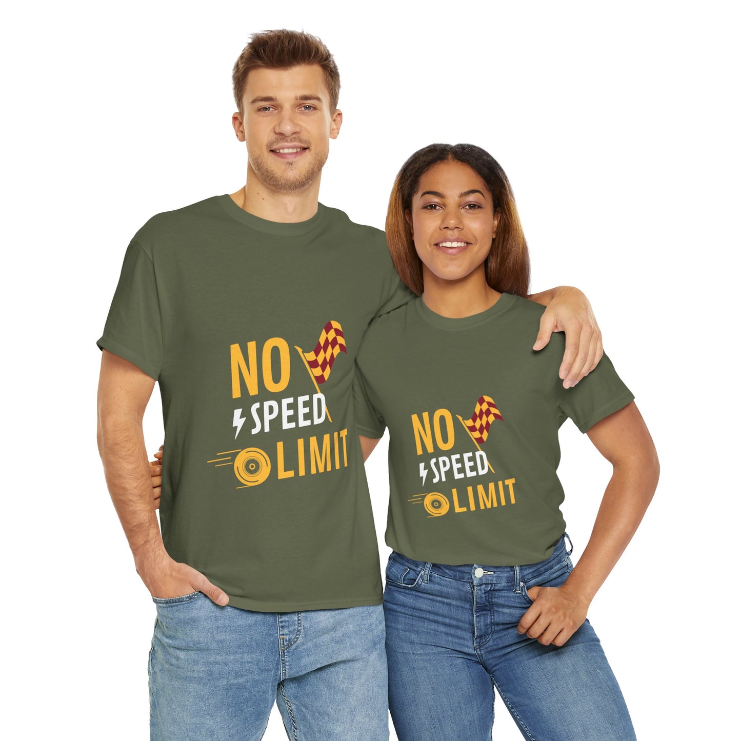 Unisex Heavy Cotton Tee - No Speed Limit