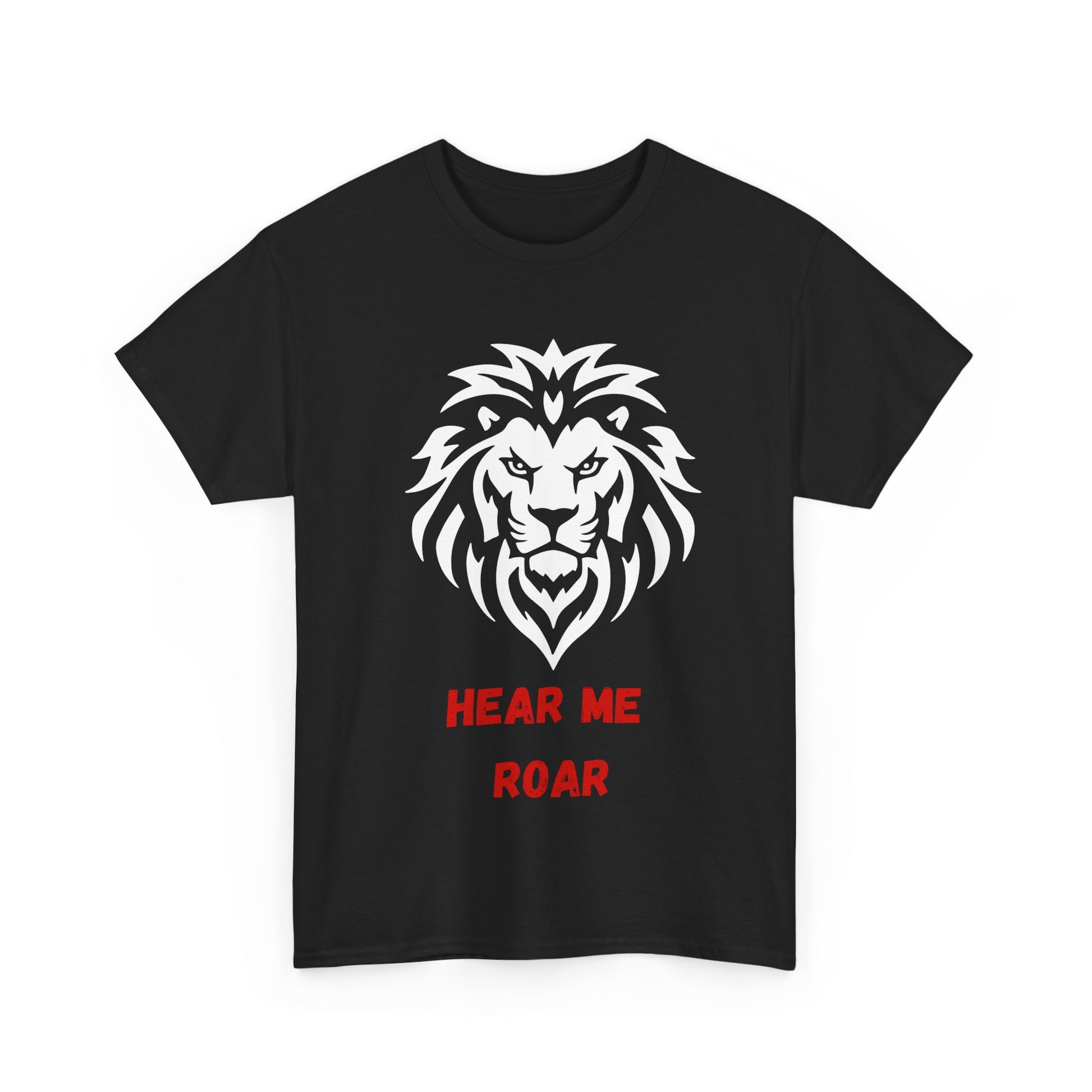 Hear me Roar T-Shirt, Bright, vibrant, make a statement t-shirt. This is for the bold, certain, animal lover, who adores a cat.  Full with paw on the rear. Wildlife.