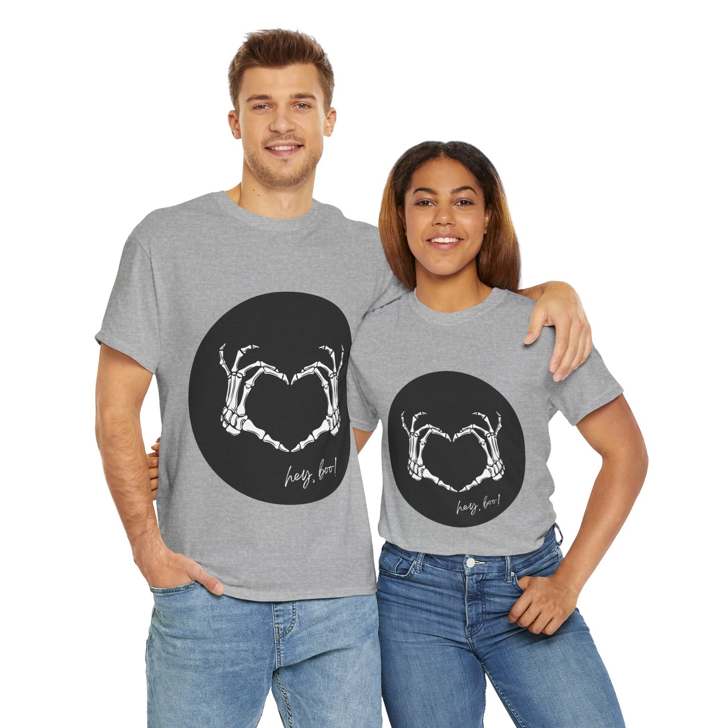 Unisex Heavy Cotton Tee - Skeleton Boo